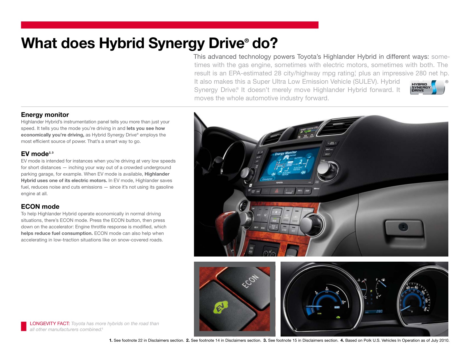 2011 Toyota Highlander Brochure Page 5